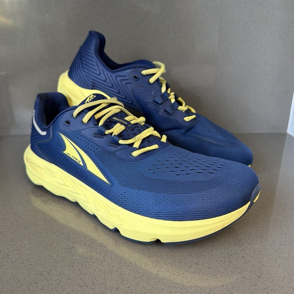 Altra Provision 7 Men's Running Shoes Size 12.5 Blue Yellow Medium D Road Run